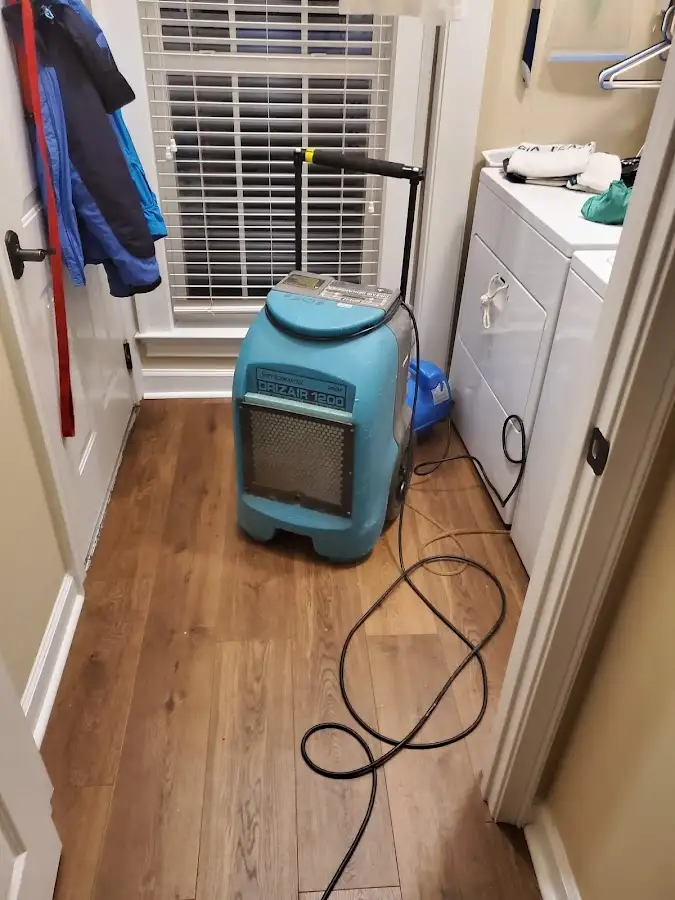 Commercial dehumidifier deployed for Flood Damage Cleanup in Choctaw