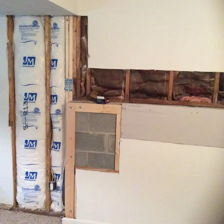 Wall insulation replacement during Contents Cleaning & Restoration in Choctaw